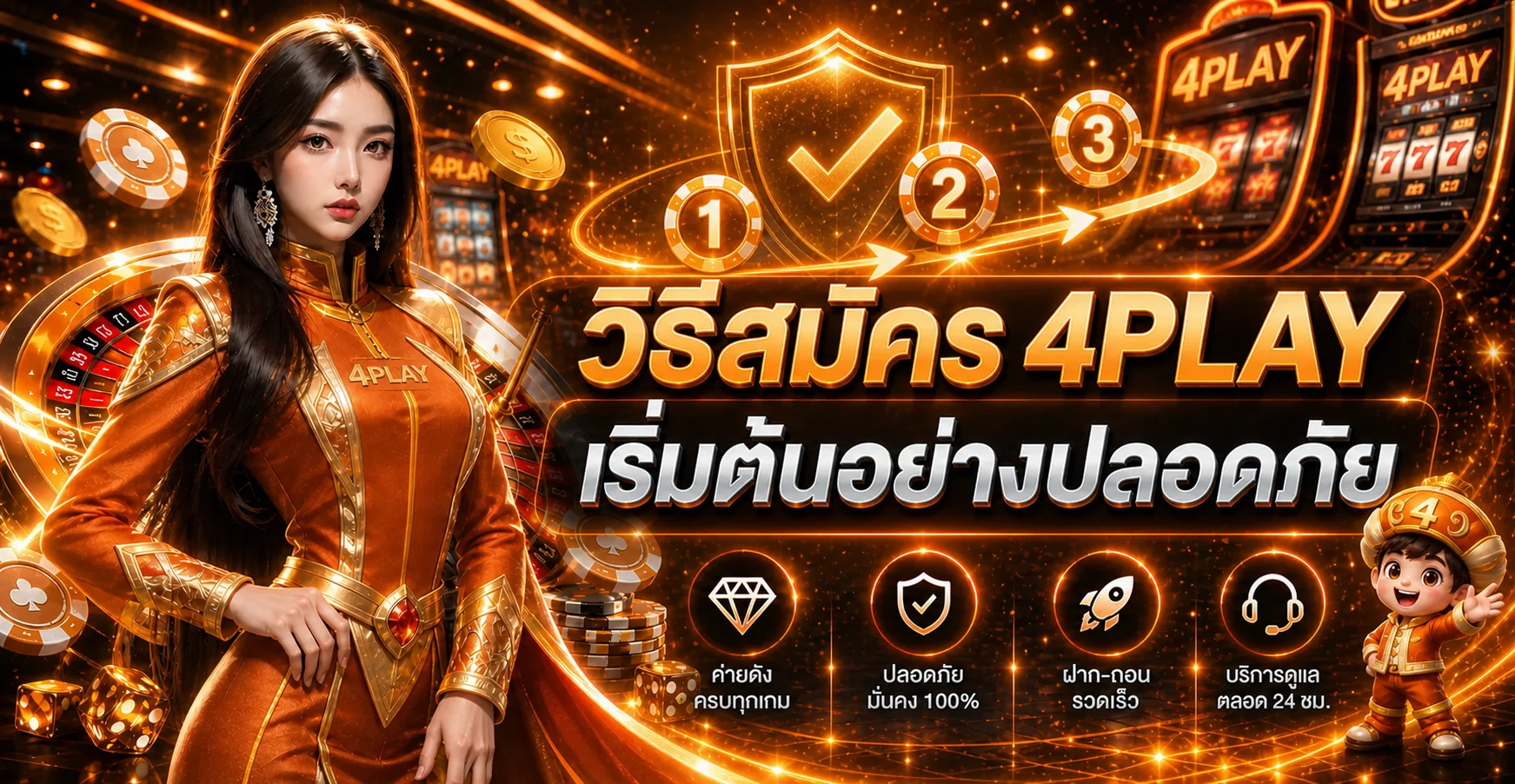 4PLAY วิธีสมัคร เข้าสู่ระบบ และเริ่มใช้งานอย่างปลอดภัย